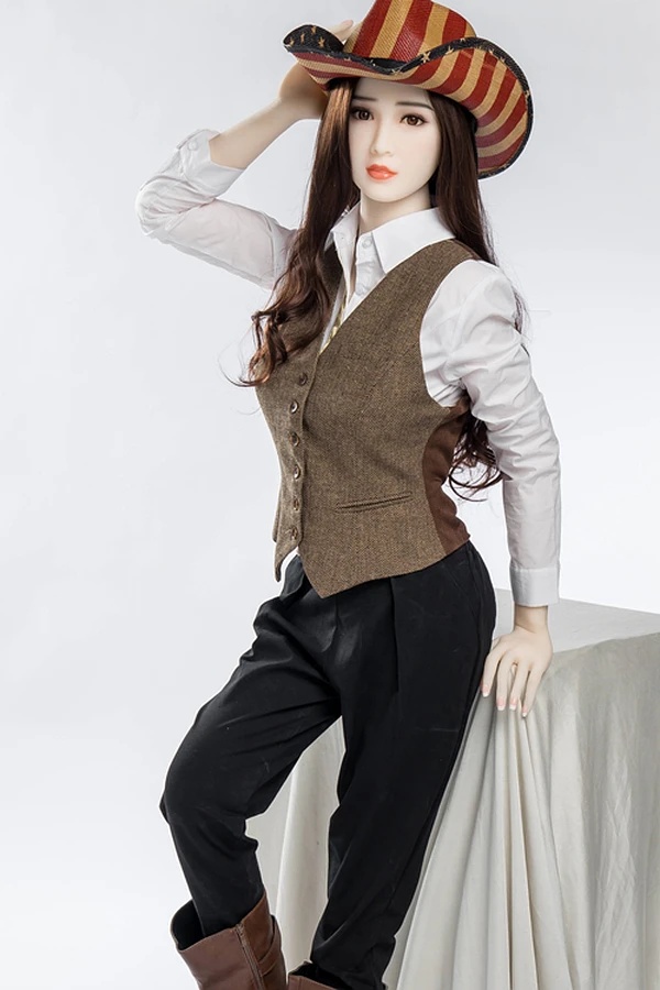 Realistyczna obecność 158 cm od Aimi Doll wykonana z TPE z miseczką I o miękkim i naturalnym odbiorze sylwetki - obrazek 3