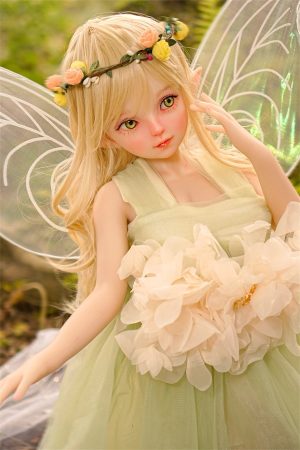 lalka miłości 80 cm jako realistyczna lalka z silikonową głową i korpusem TPE od Inherit anime Doll z linią biustu w miseczce A oraz spokojną obecnością w sypialni