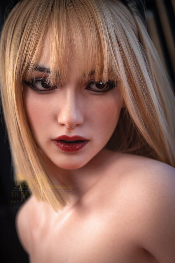 169Cm Miseczka F Duży Biust Krótkie Blond Włosy Czarne Oczy Dumna Seksowna Urocza Sex Doll - obrazek 5