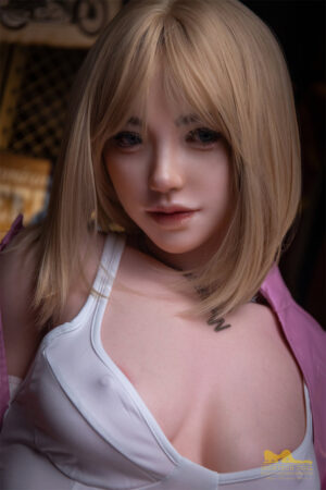 169Cm Miseczka F Duży Biust Krótkie Blond Włosy Czarne Oczy Biała Cera Siostra Sex Doll