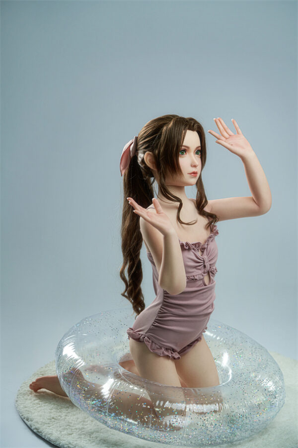 125cm czarne włosy Filiżanka może stać Sex Doll - obrazek 2