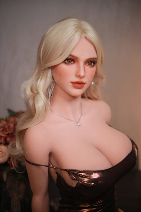 166cm Blondynka E Cup Duże Piersi TPE Seks Lalka - obrazek 2