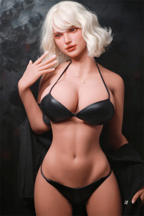 166cm Srebrne Włosy E Cup Duże Piersi Stojąca Lalka Seksualna
