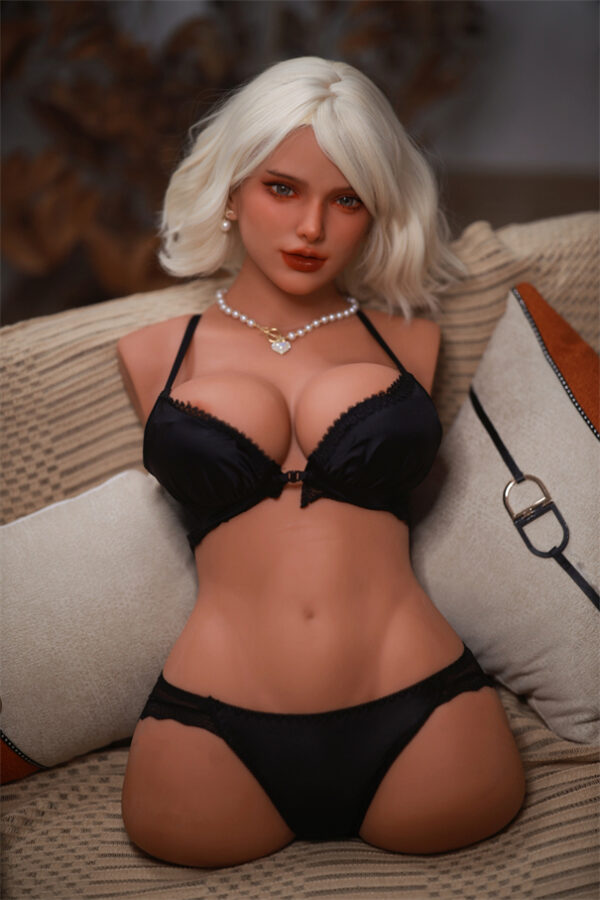 86cm Blondynka Miseczka E Duże Piersi Pół Ciała Bez Ramion Lalka Seksualna - obrazek 4