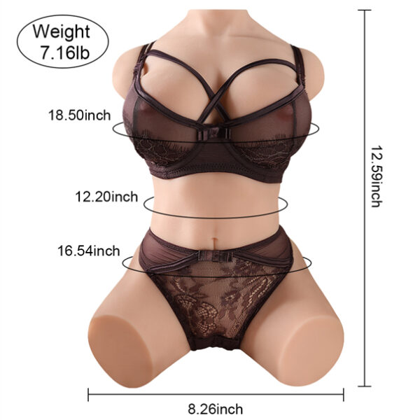 31CM Vera Doll Miseczka C Sex Doll Torso - obrazek 3