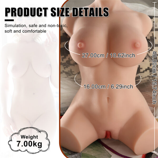 Lalka Merida 40cm Miseczka B Sex Doll Torso - obrazek 2