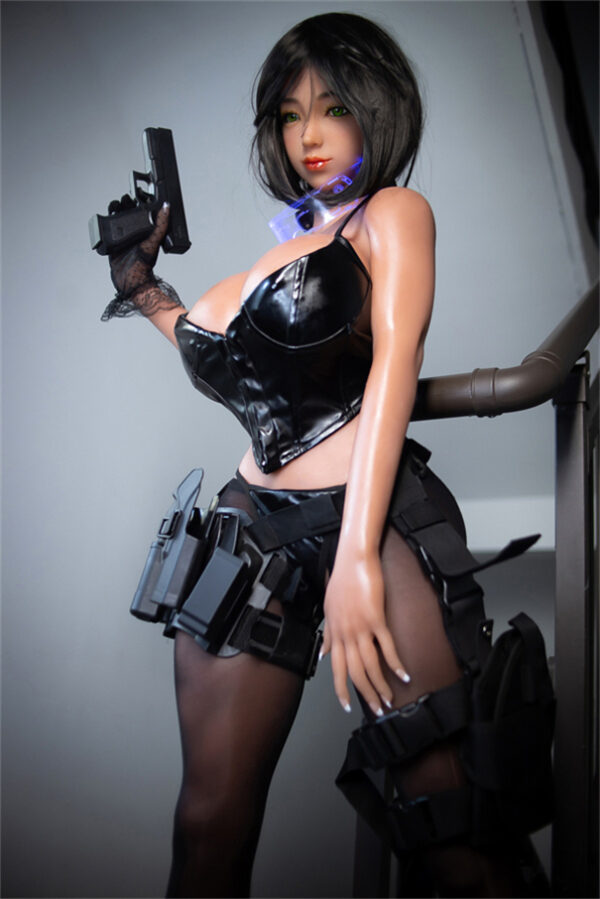 153cm miseczka F czarne włosy Sex Doll - obrazek 3