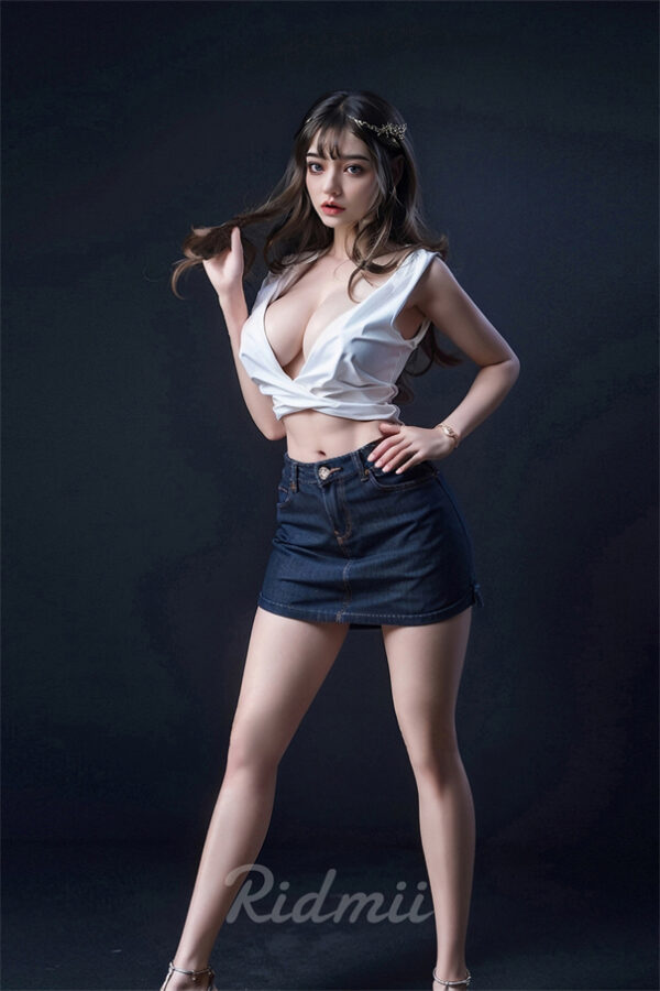 Miranda-Plus 168 cm Miękka Silikonowa Główka Do Seksu Oralnego Korpus TPE Miseczka D Sex Lalka - obrazek 2