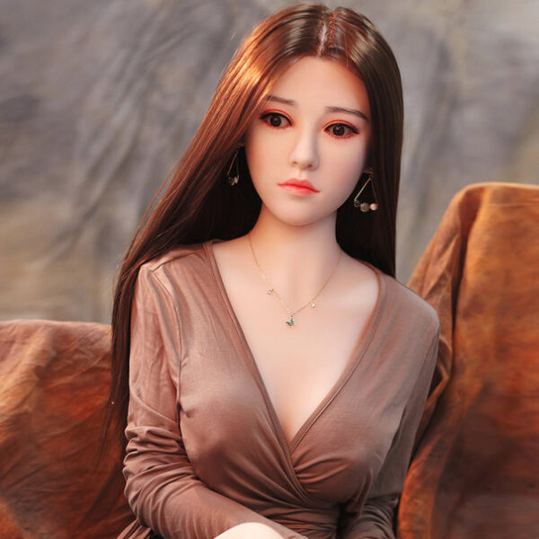 158 Cm Mała Klatka Piersiowa, Czarne Włosy, Czarne Oczy, Silikonowa Głowa, Można Przeszczepić Włosy, Można Wykorzystać na Biodra Sex Doll