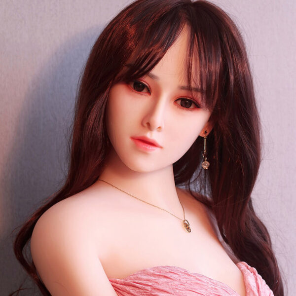Miseczka D 158 Cm, Mała Silikonowa Główka z Możliwością Przeszczepu Włosów, Można Wykorzystać do Stworzenia Seksownych Bioder Sex Doll