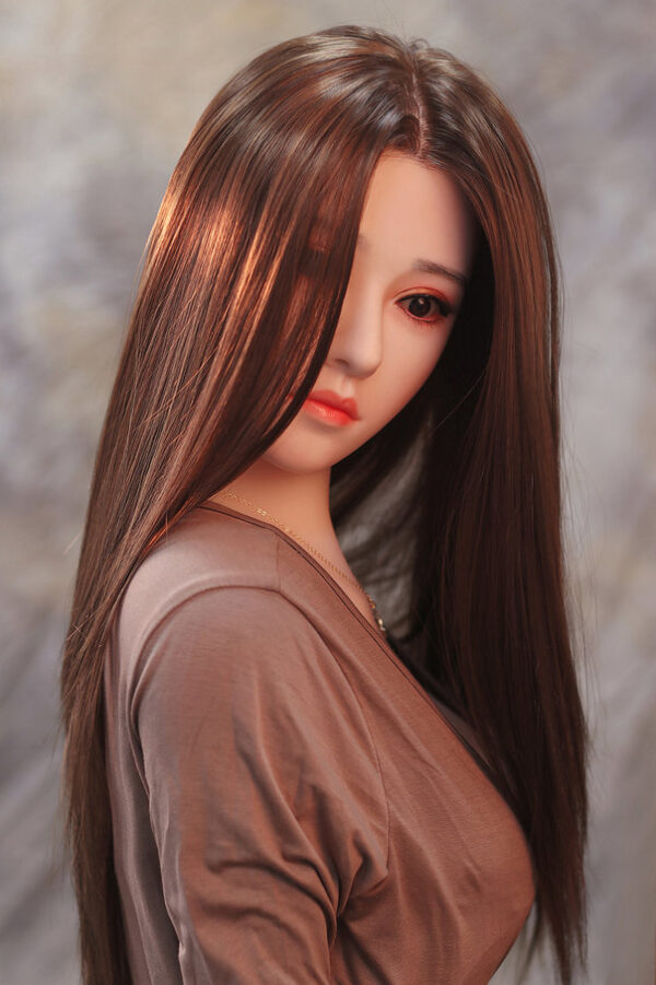 158 Cm Mała Klatka Piersiowa, Czarne Włosy, Czarne Oczy, Silikonowa Głowa, Można Przeszczepić Włosy, Można Wykorzystać na Biodra Sex Doll - obrazek 4