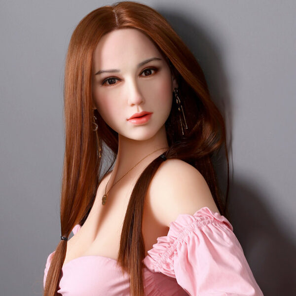 Miseczka D 158 Cm, Brązowe Włosy, Mała Klatka Piersiowa, Silikonowa Głowa, Może Być Używana do Przeszczepu Włosów i Bioder Sex Doll