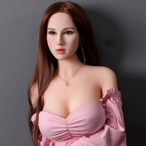 Miseczka D 158 Cm, Brązowe Włosy, Mała Klatka Piersiowa, Silikonowa Głowa, Może Być Używana do Przeszczepu Włosów i Bioder Sex Doll - obrazek 4