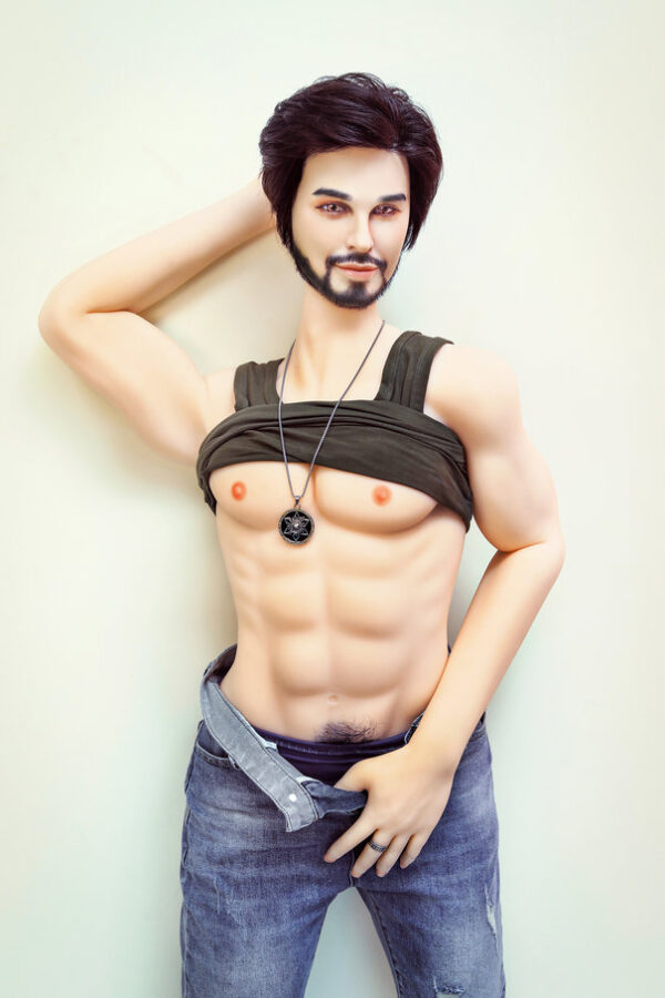 162 Cm Pełnowymiarowa Brodata Lalka Seksualna Dla Mężczyzn - obrazek 7